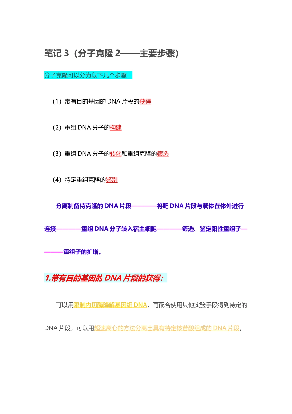 分子克隆——主要步骤_第2页