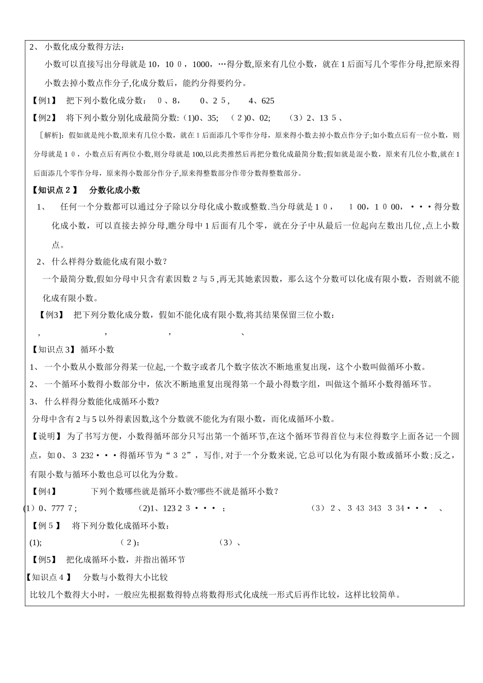 分数与小数的互化_第2页