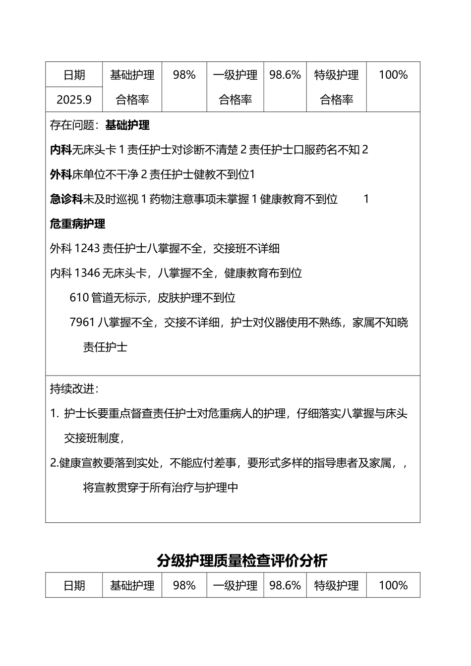 分级护理质量检查评价分析_第3页