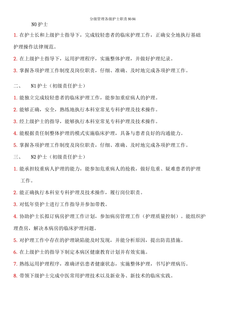 分级管理各级护士职责N0N_第1页