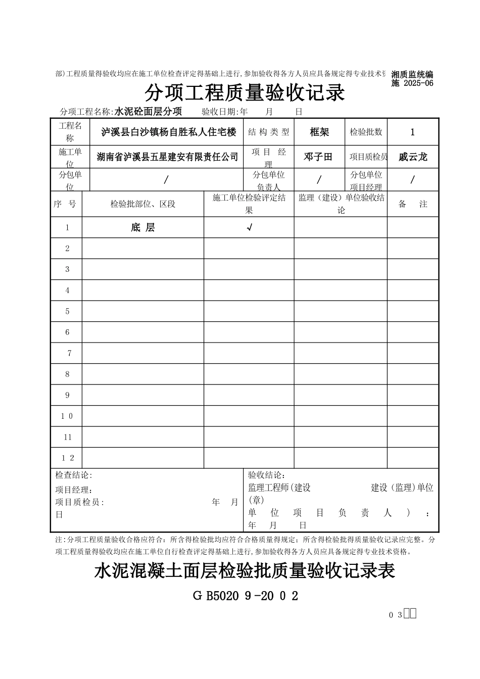 分部、子分部、分项及检验批_第3页