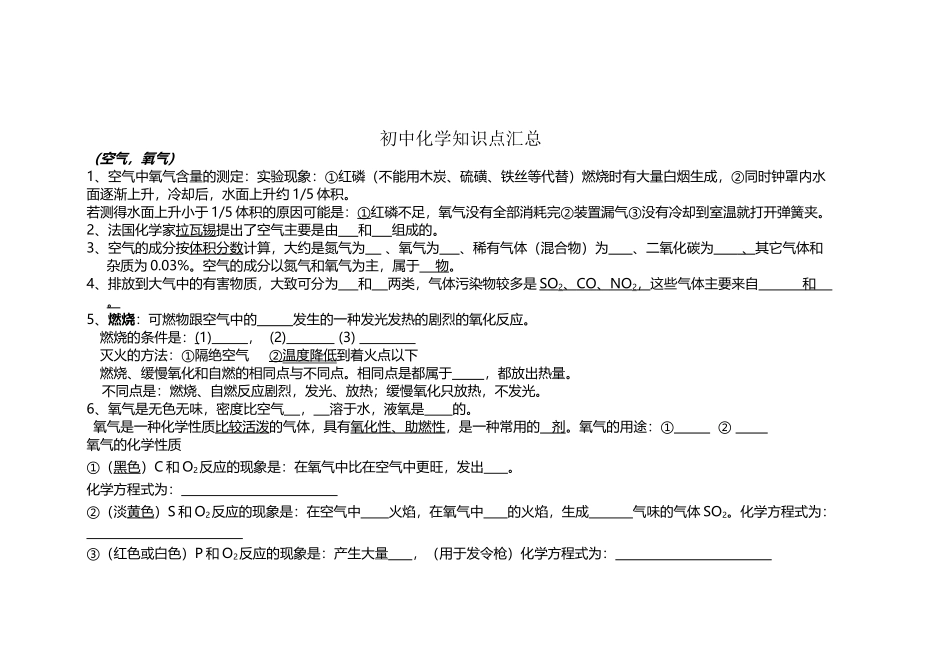 初中化学知识点汇总_第2页