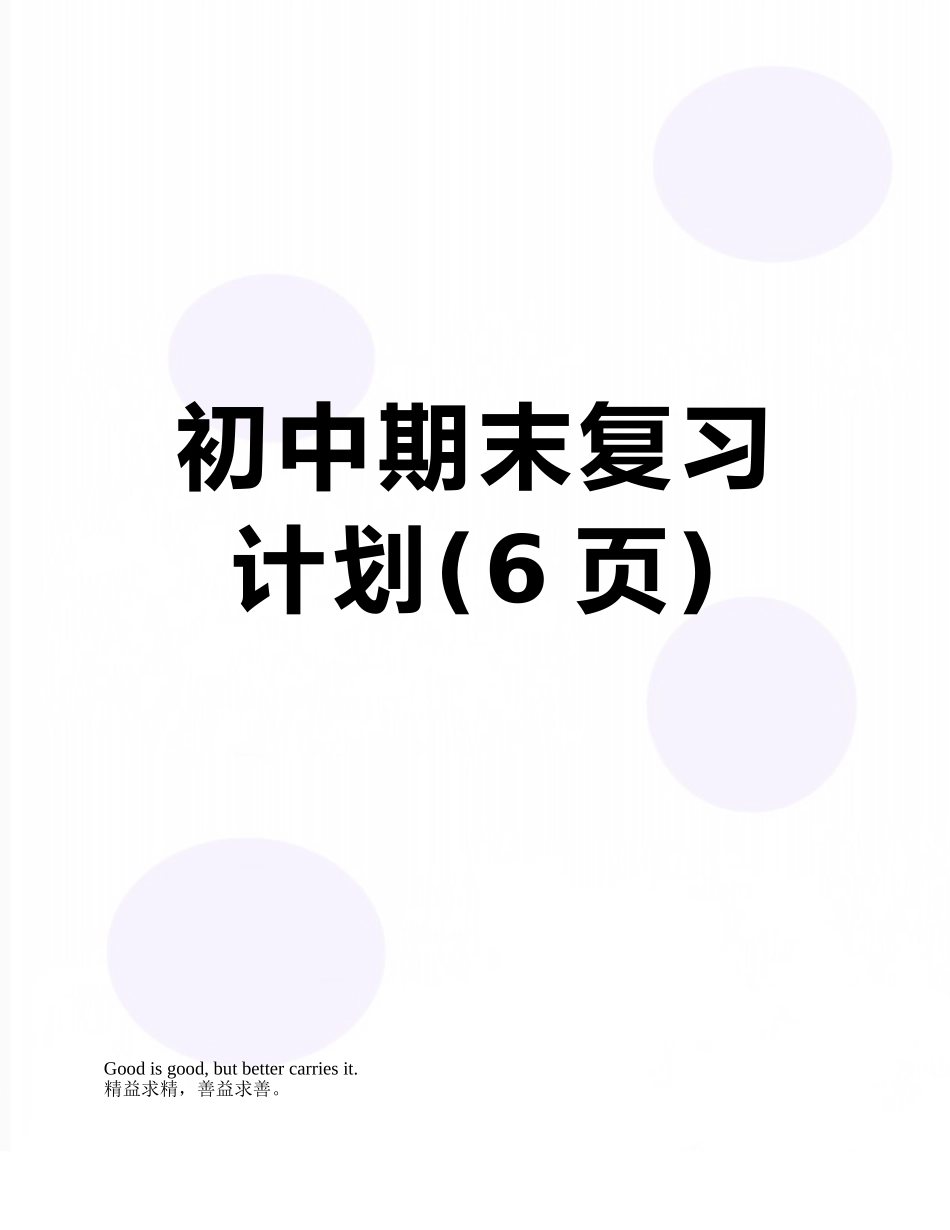 初中期末复习计划_第1页