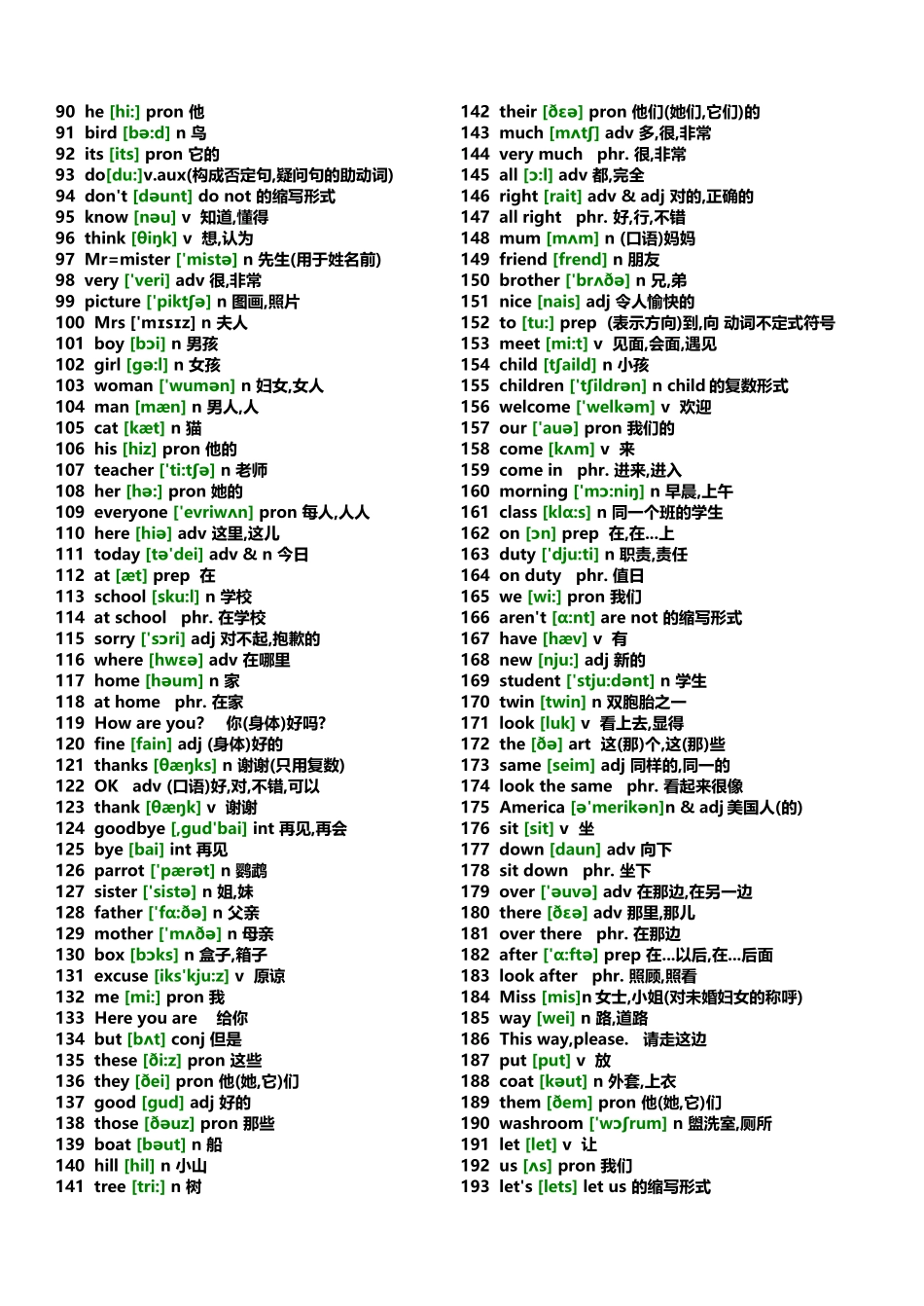初中英语单词汇总表_第3页