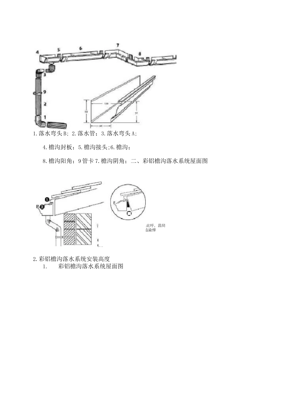 别墅彩铝檐口落水系统施工计划整理版_第3页