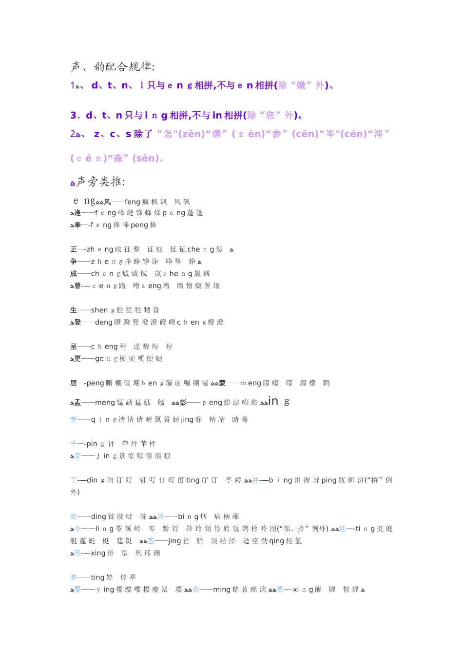 前鼻音和后鼻音的区分技巧_第1页