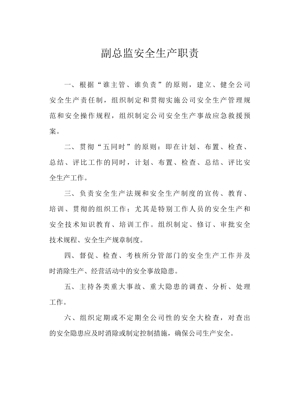 副总监安全生产职责_第1页