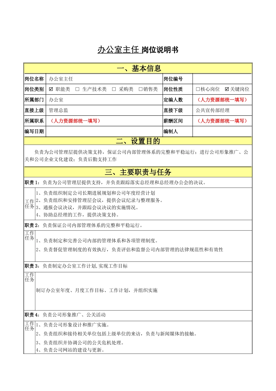 办公室主任说明书_第1页