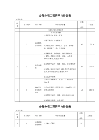 办公室基础装修清单