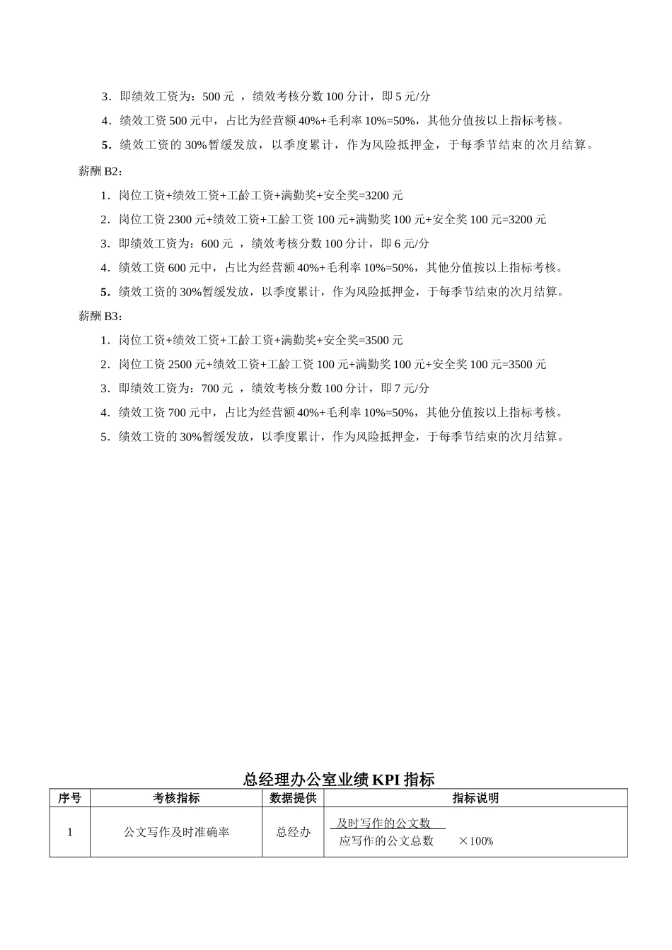 办公室绩效考核表_第2页