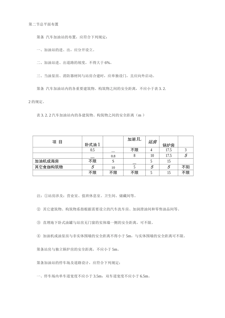 加油站总平面布置规范_第1页