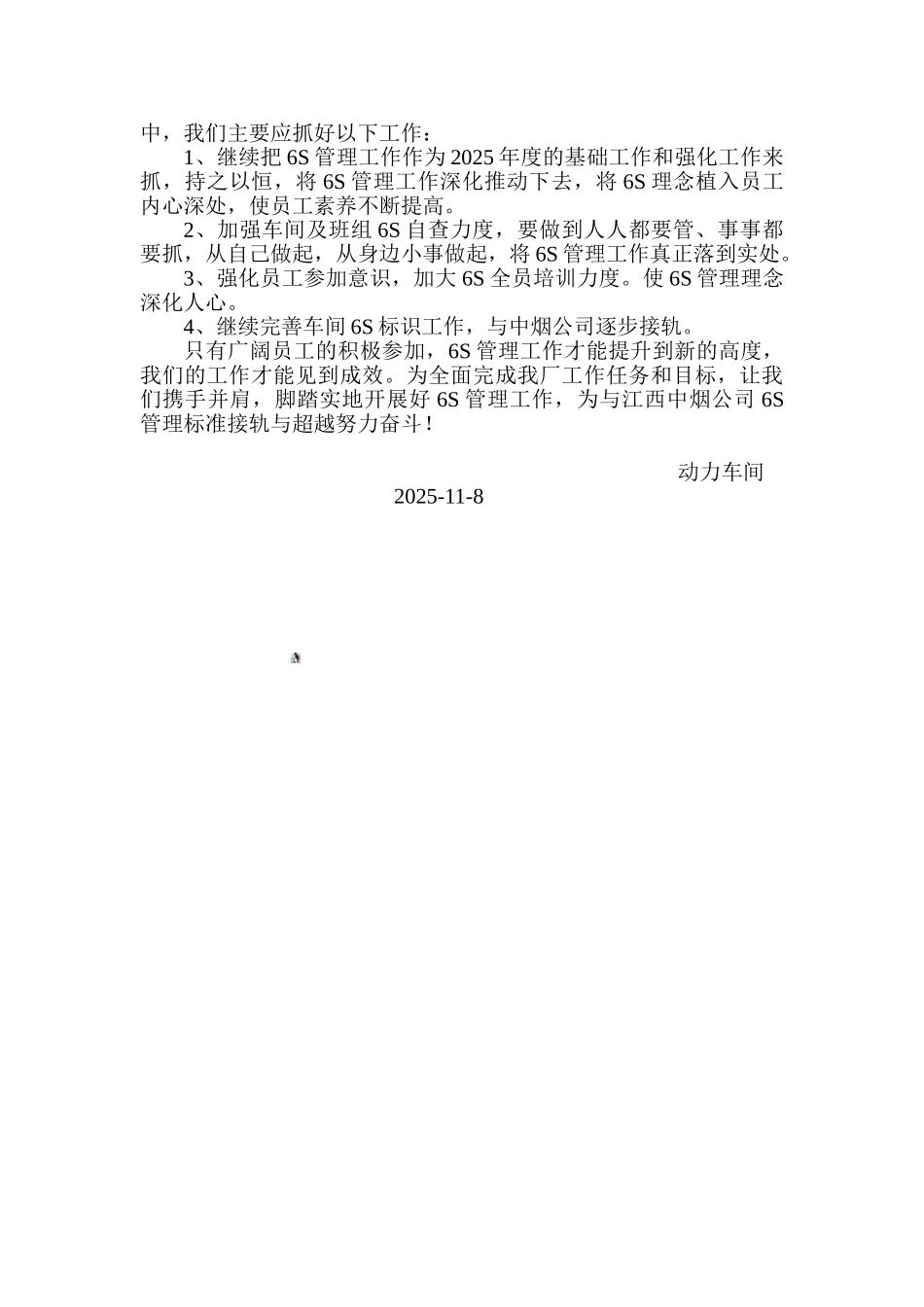 动力车间2025年度6S管理工作总结_第2页