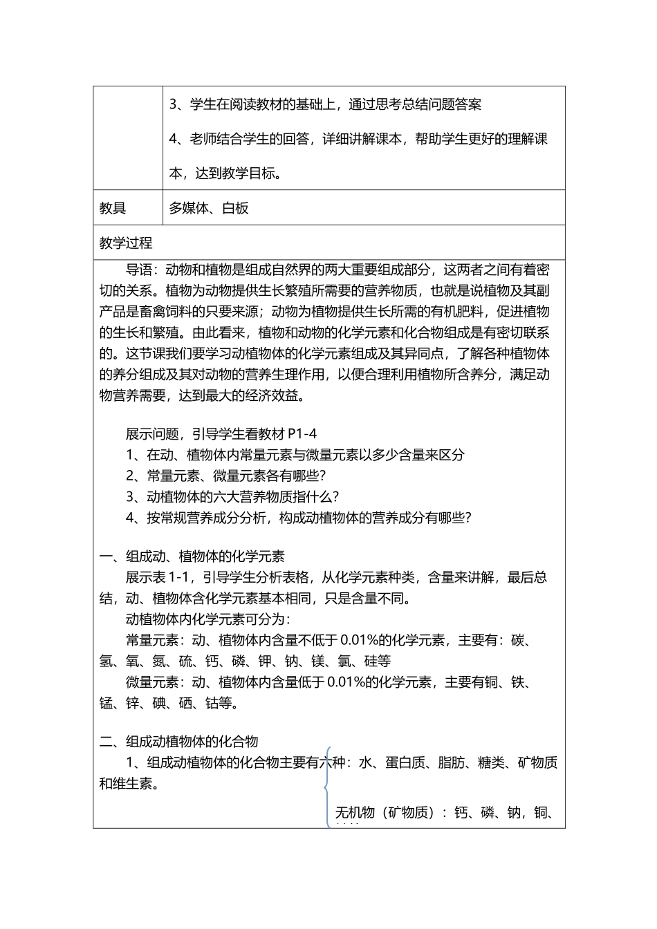 动物和植物的组成成分_第3页