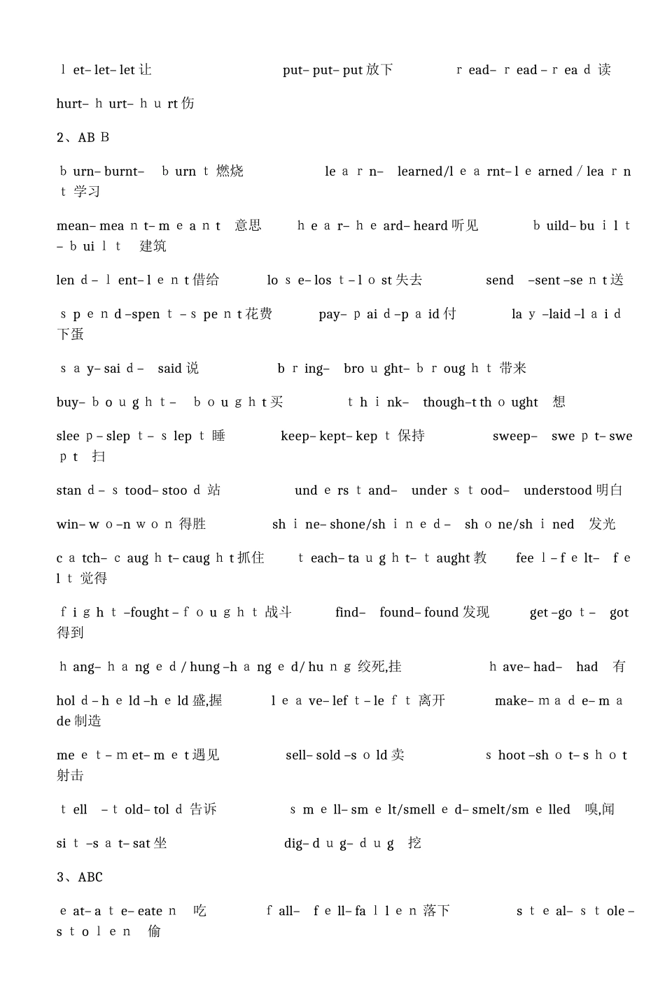 动词ing的变化规则_第3页