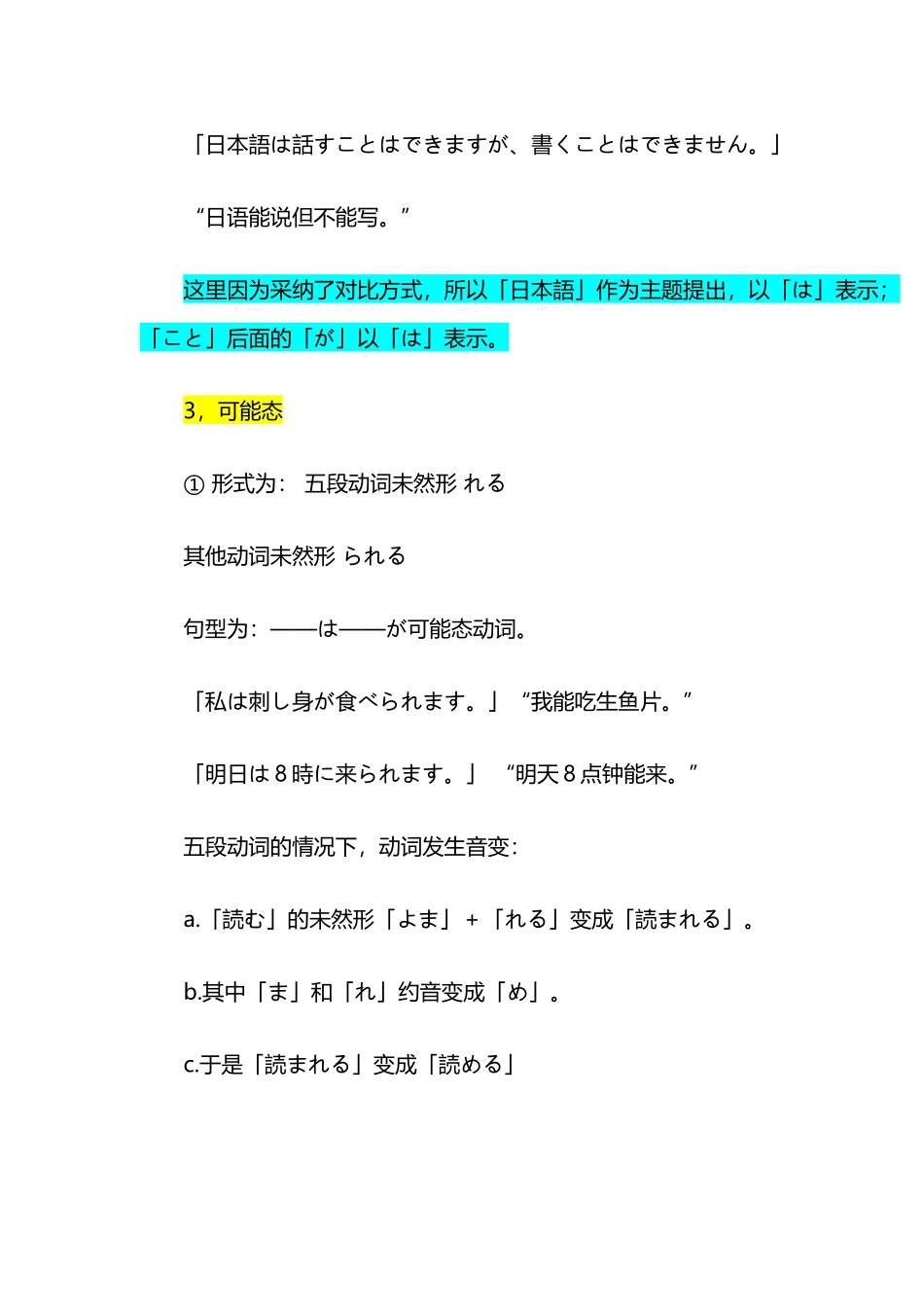 动词可能形式_第3页