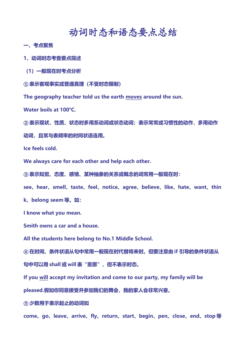 动词时态和语态要点总结_第2页