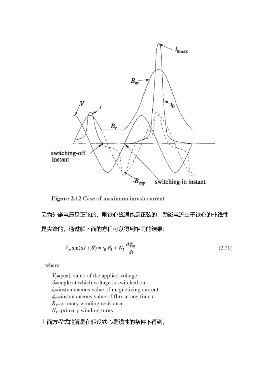 励磁涌流机理与计算_第3页