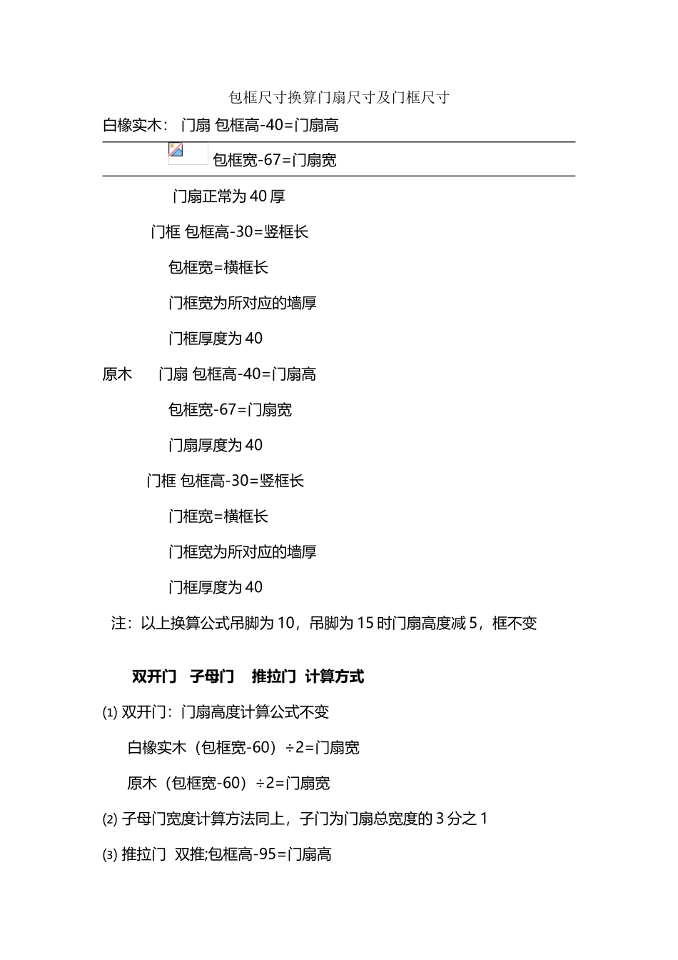 包框尺寸换算门扇尺寸及门框尺寸_第2页
