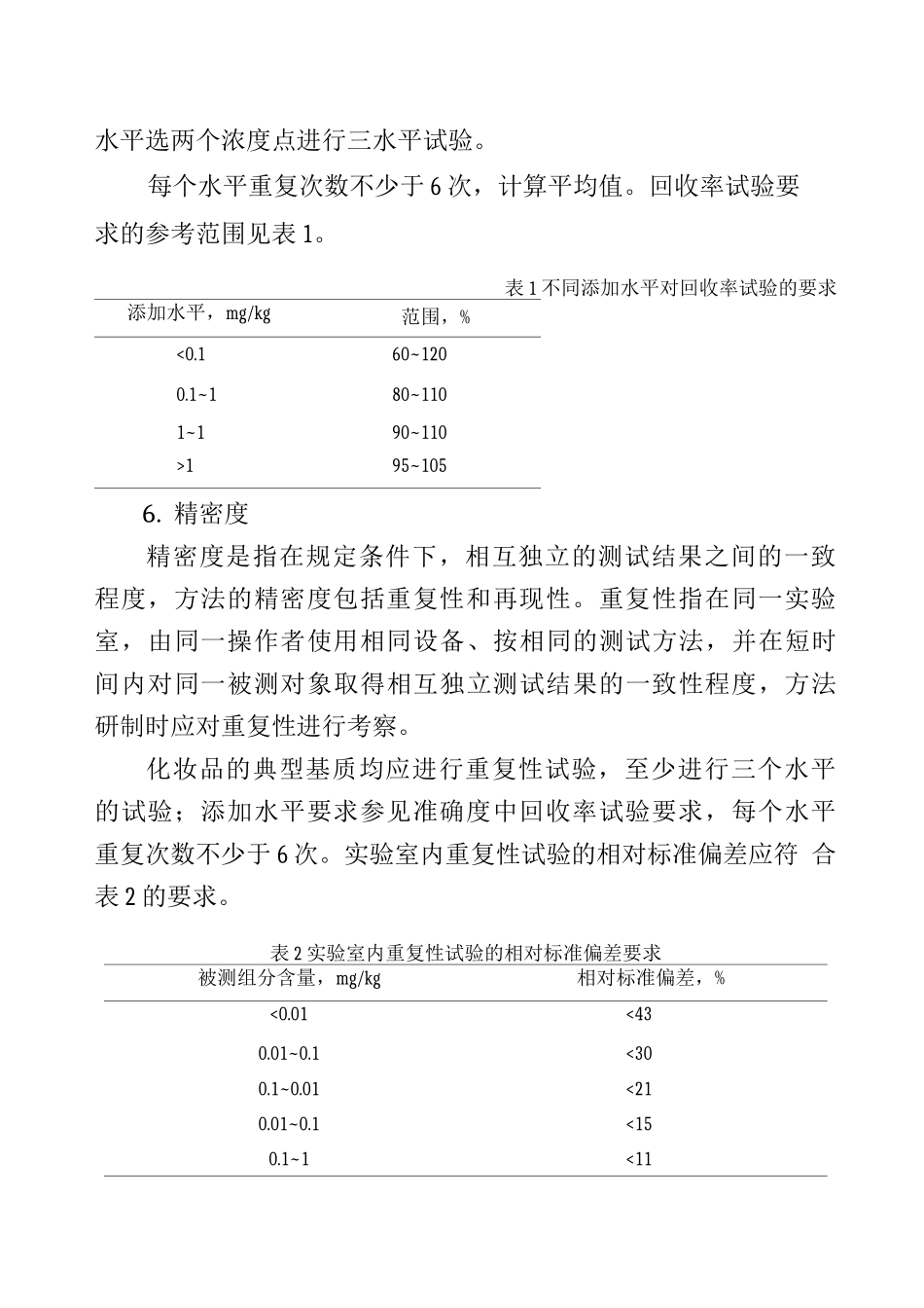 化妆品补充检验方法研制技术要求_第3页