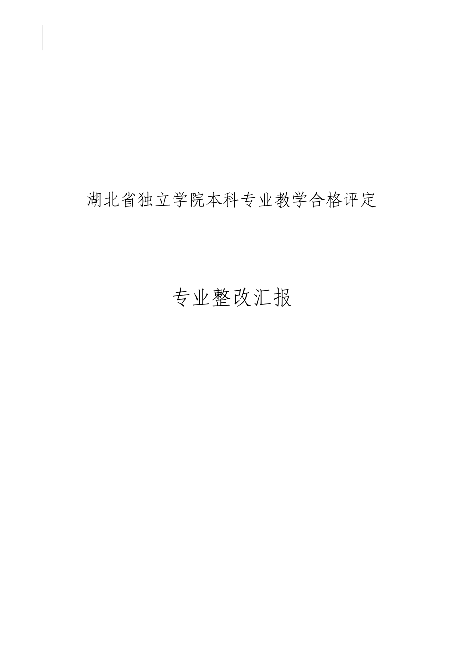 化学工程与工艺专业整改报告_第1页