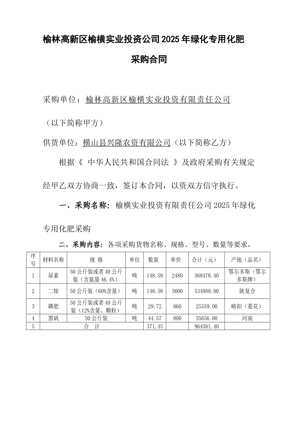 化肥采购合同_第1页