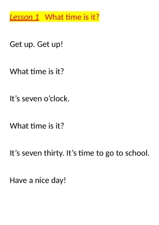 北京版英语教材版-二年级下