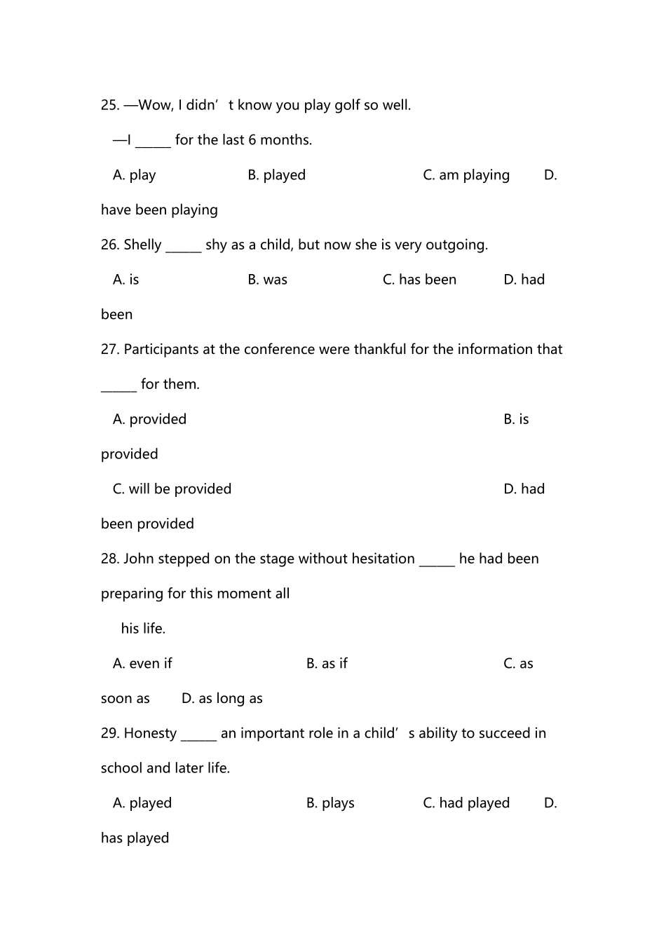 北京西城区2025年高三期末英语试题及答案_第3页