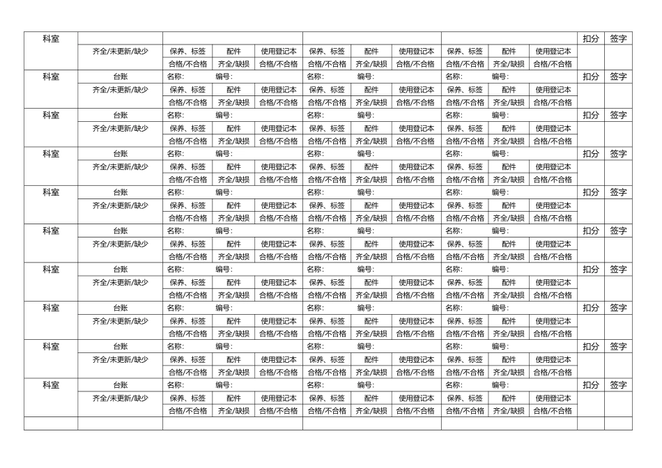 医学装备科巡查、质控记录_第3页