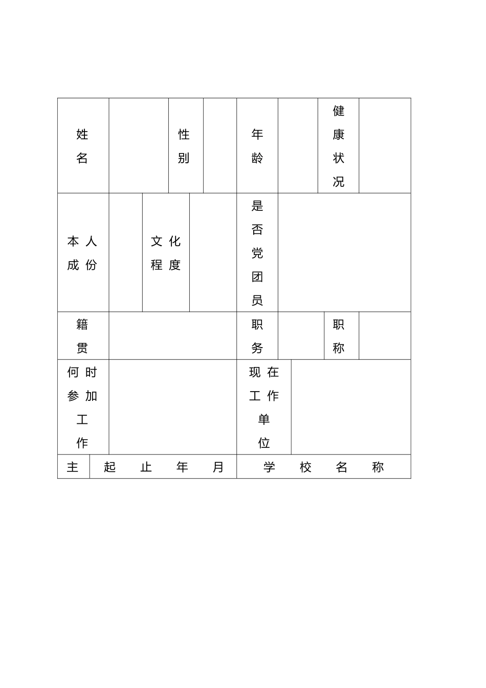 医生进修申请表_第3页