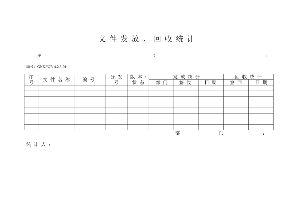 医疗器械公司质量手册表格_第1页