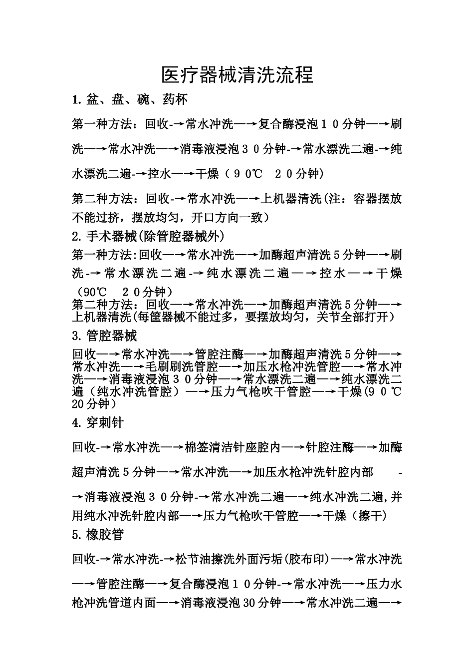 医疗器械清洗流程_第1页