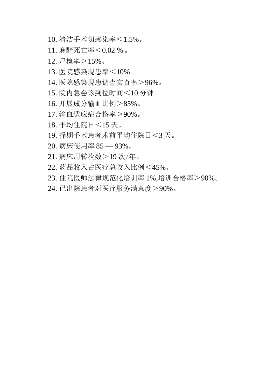 医疗质量管理指标_第2页