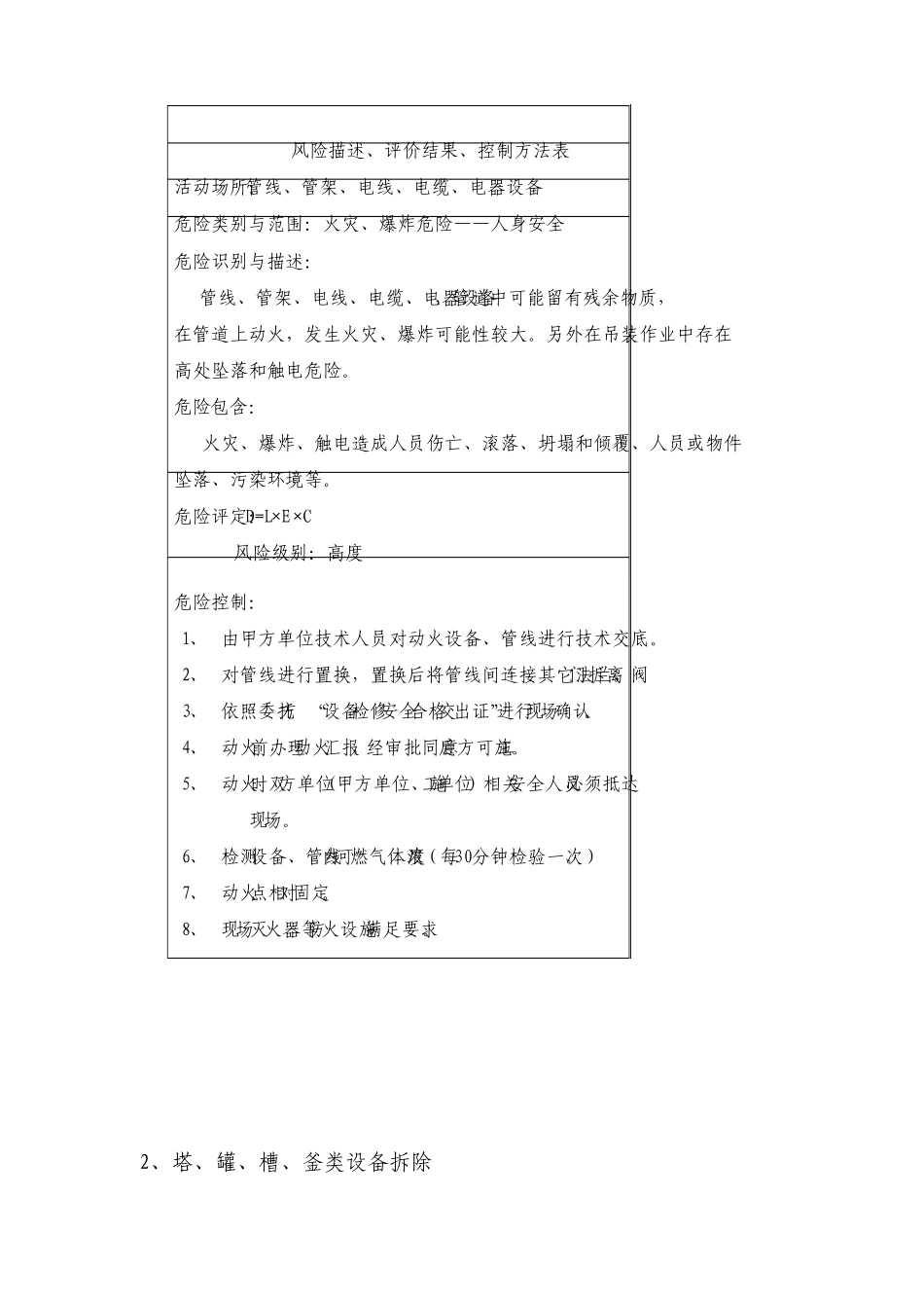 医药化工厂设备管道拆除施工方案_第3页