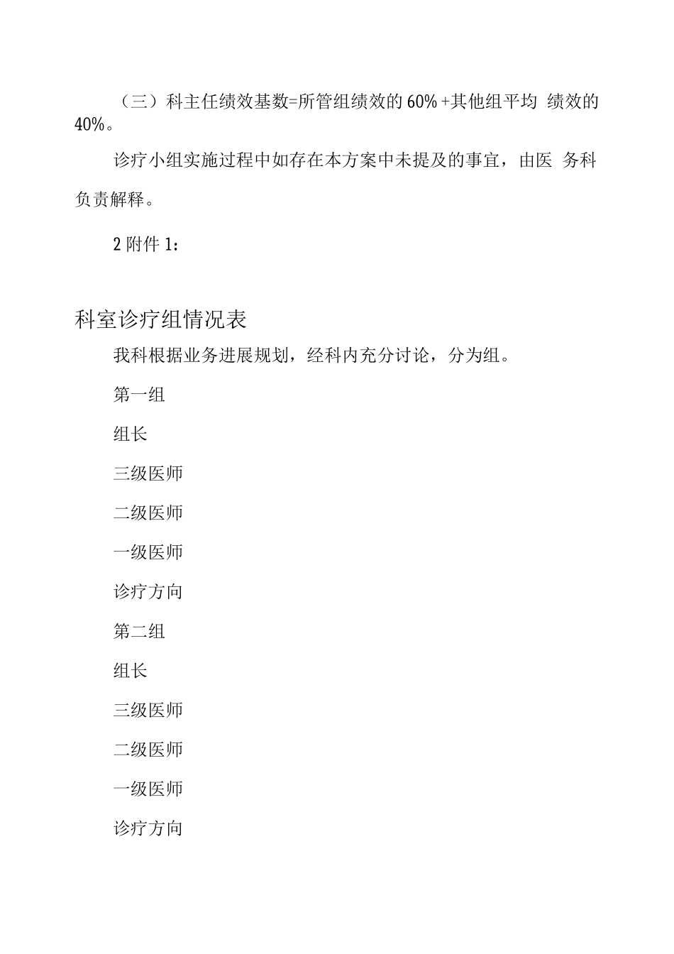 医院住院诊疗小组管理实施方案_第3页