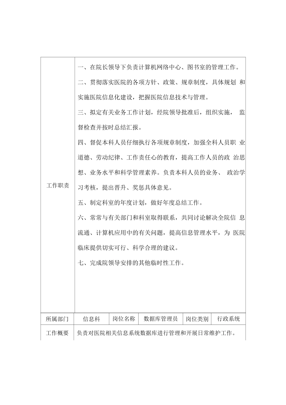 医院信息科工作人员职责_第2页