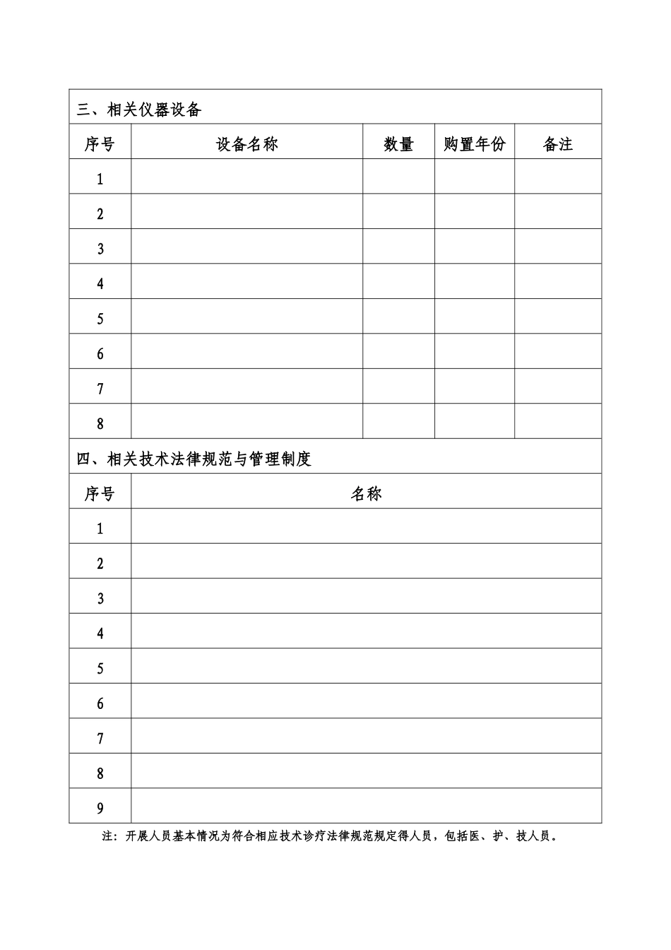 医院医疗技术备案申请书_第3页