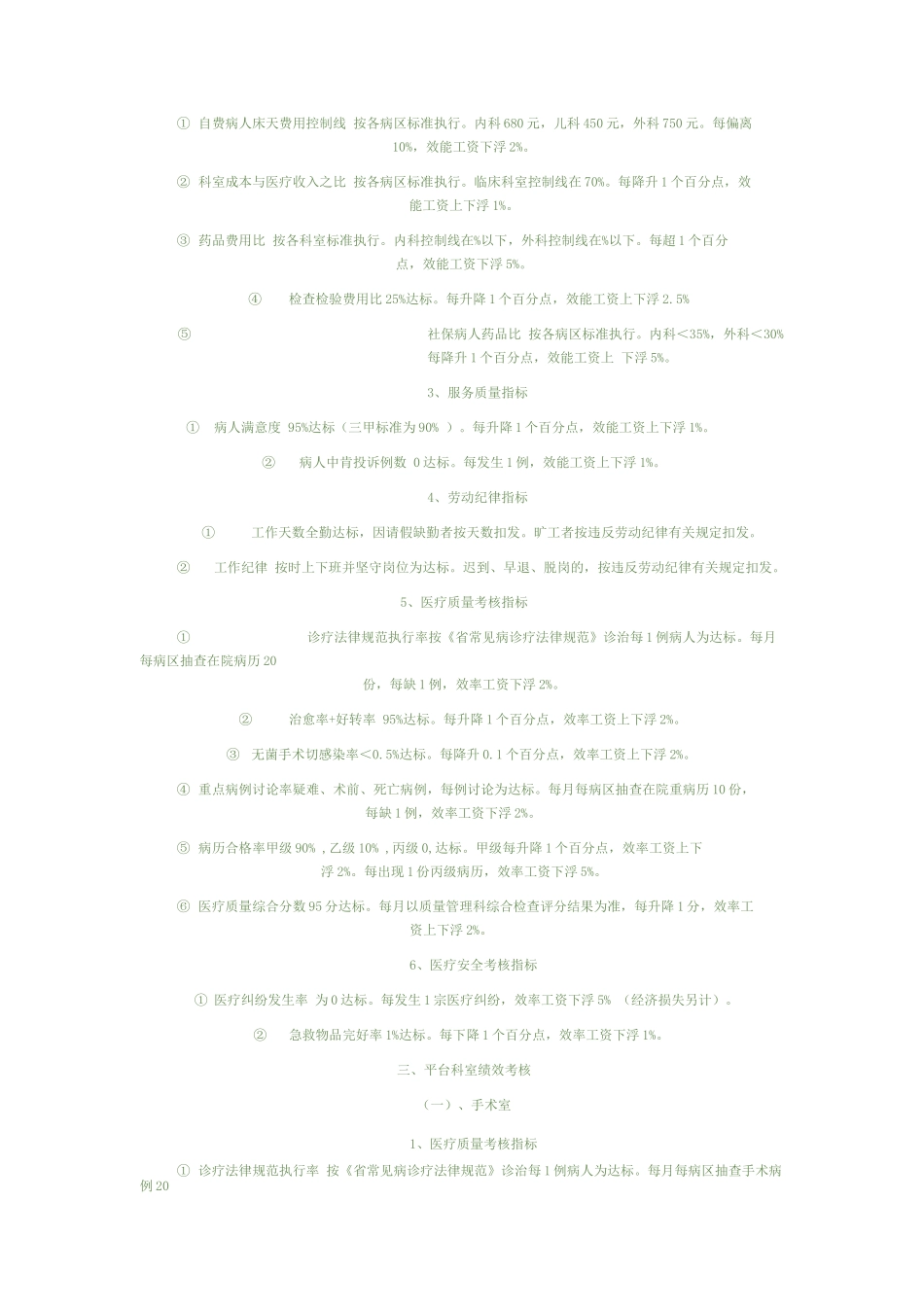 医院实施绩效考核方案_第2页