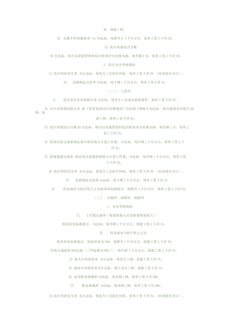 医院实施绩效考核方案_第3页