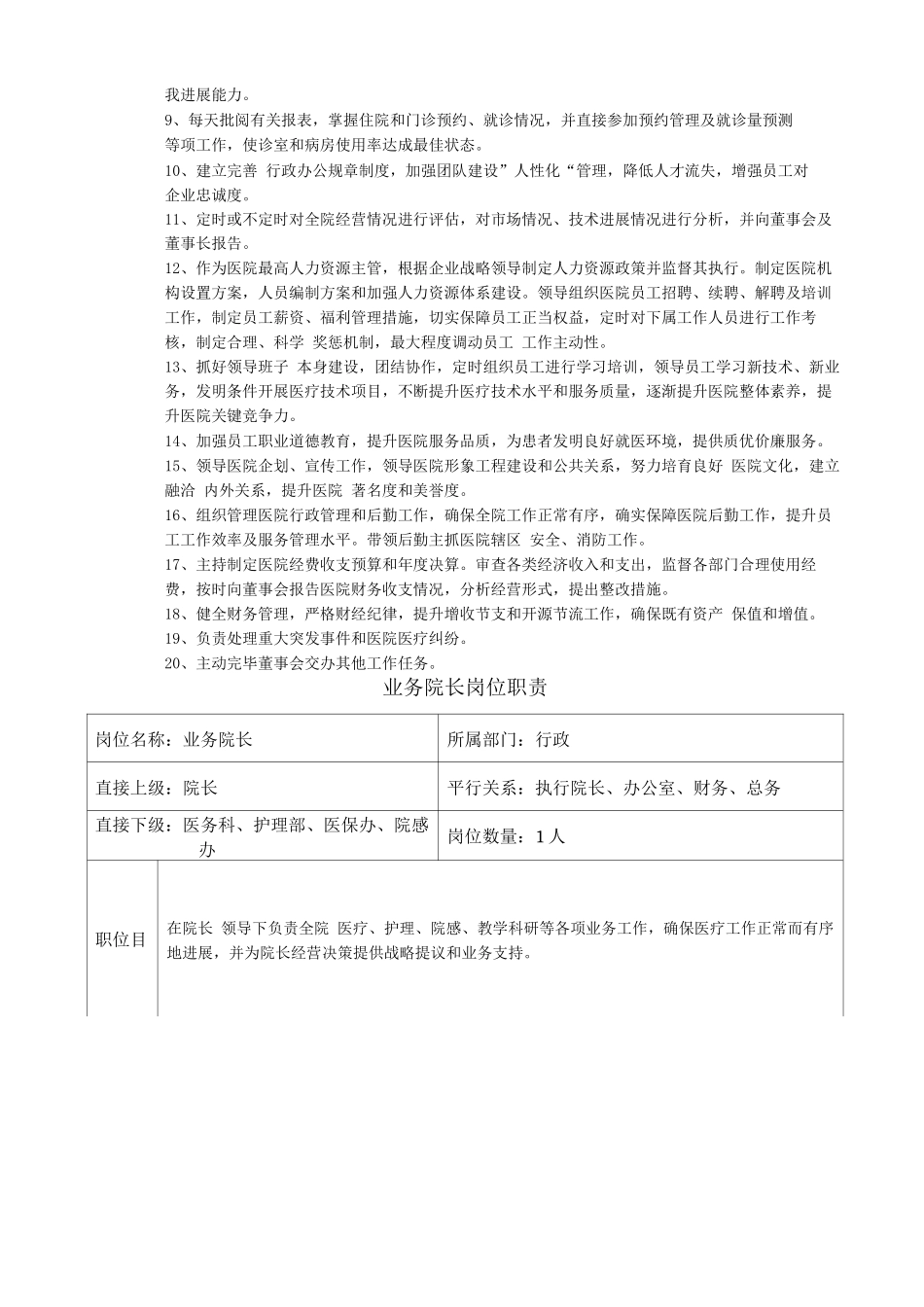 医院岗位职责文本_第2页