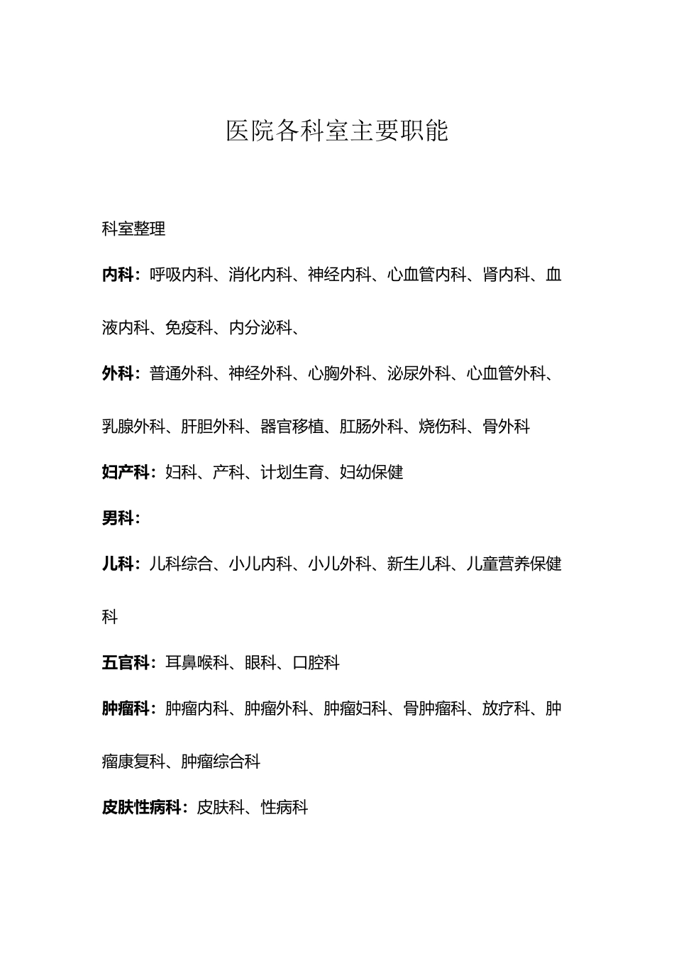 医院科室分类_第2页