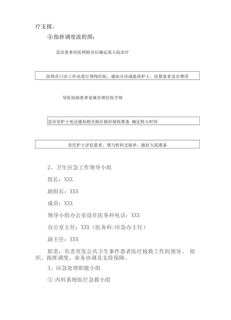 医院突发公共卫生和灾害事件应急管理预案_第3页