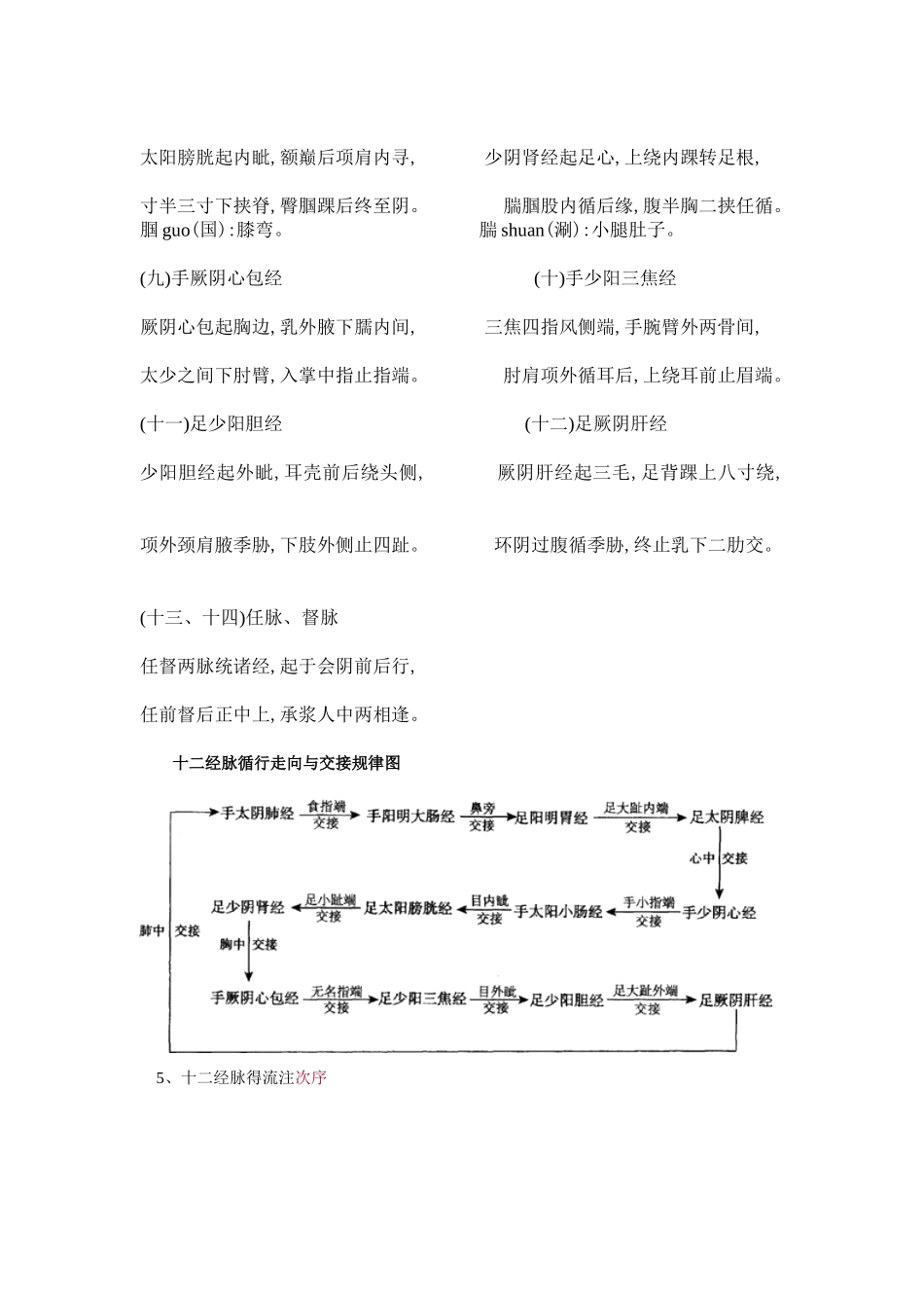 十二经脉的体表分布规律_第3页