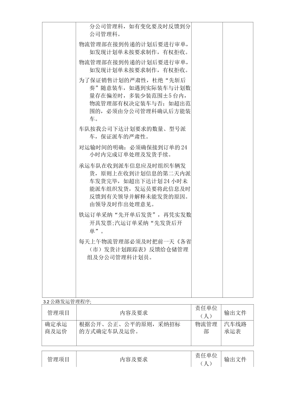 单位公司企业货物运输管理程序_第3页