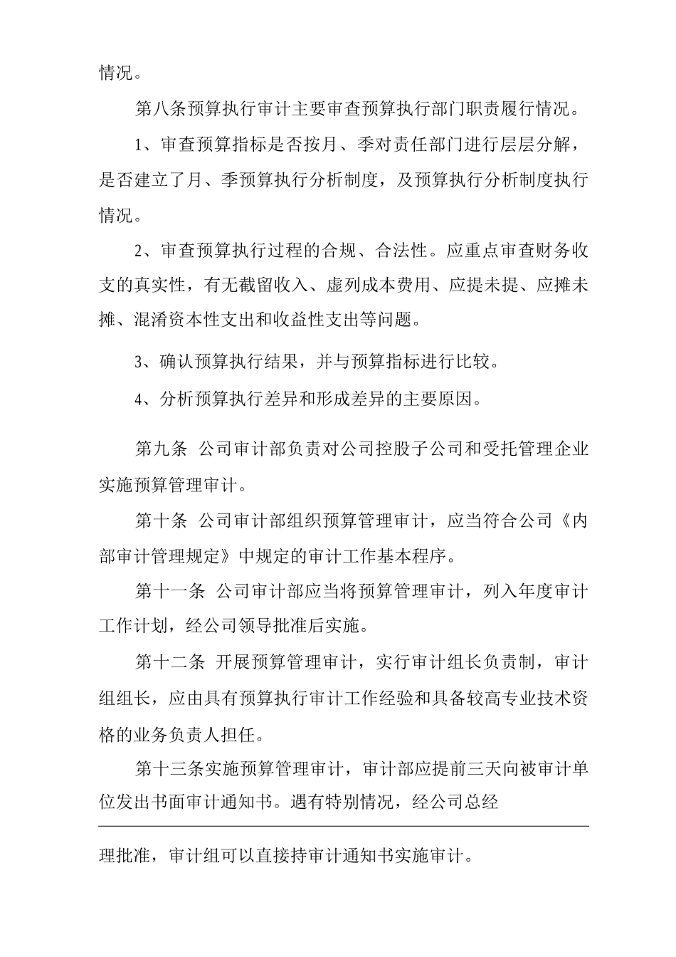 单位公司企业预算管理审计办法_第3页