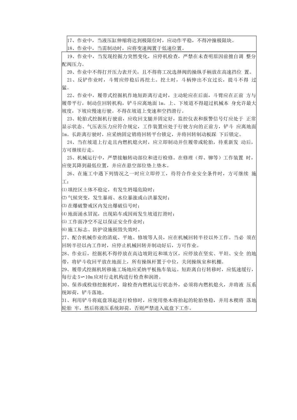 单斗挖掘机作业安全技术交底_第2页