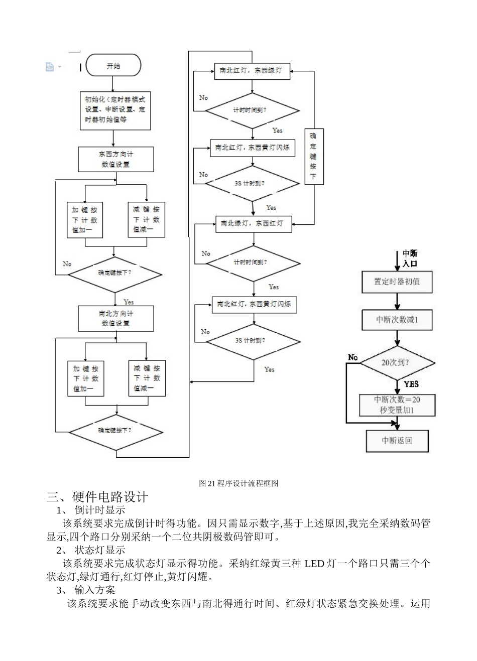 单片机交通灯实训报告_第3页