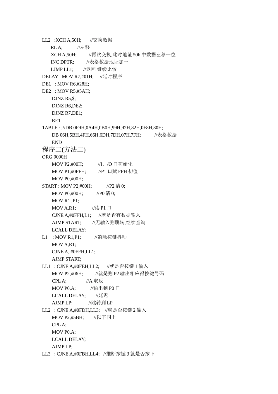 单片机实验 IO口的输入输出实验_第2页