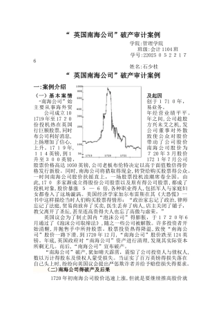 南海公司案例分析审计作业