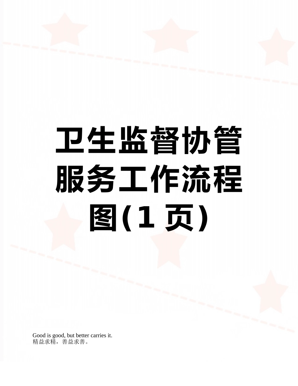 卫生监督协管服务工作流程图_第1页