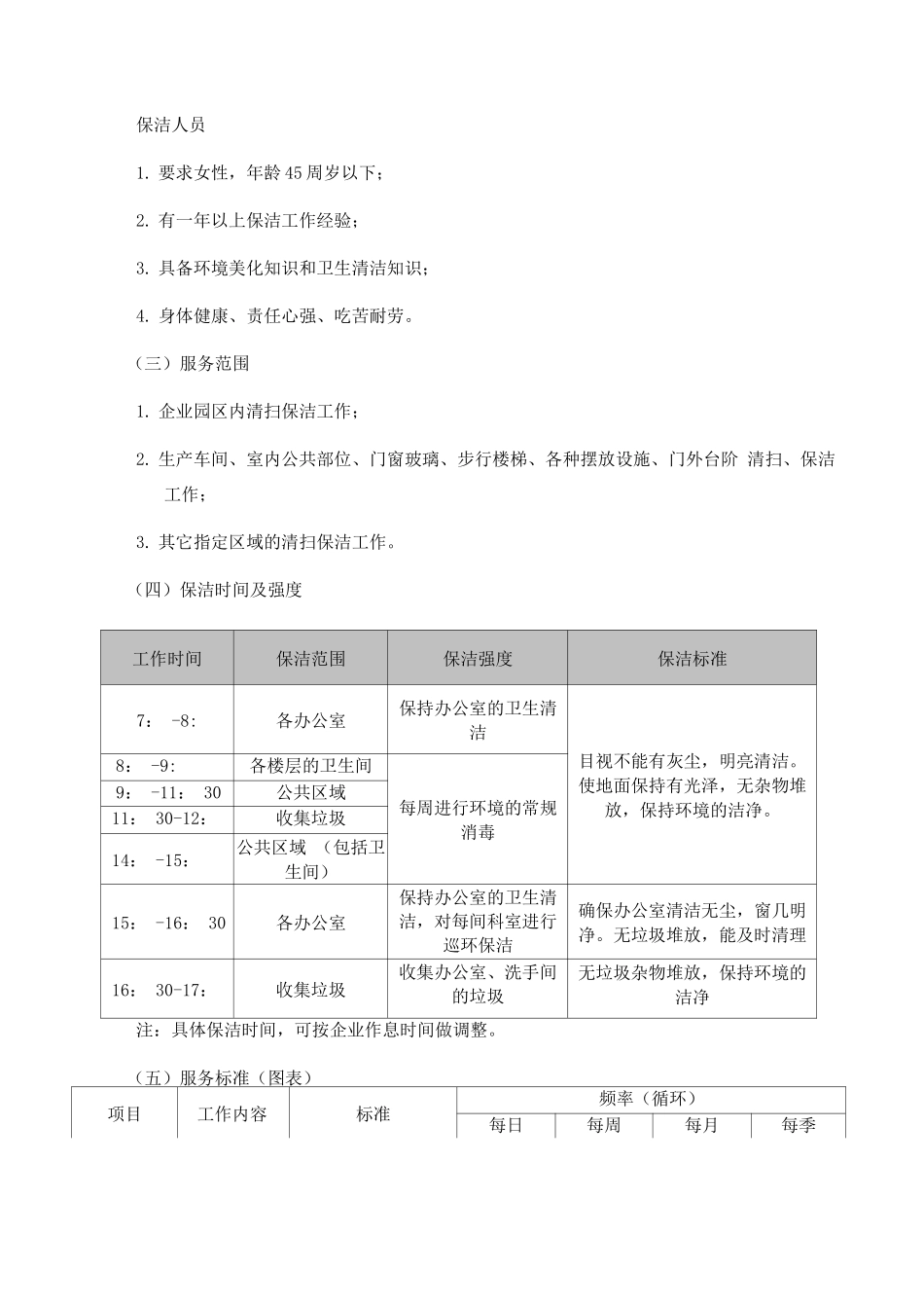 厂区保洁服务保障方案_第2页